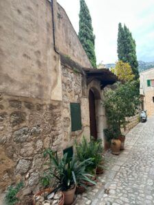 Hidden medieval streets and modernist houses in Sóller, Mallorca — traditional stone architecture and local history
